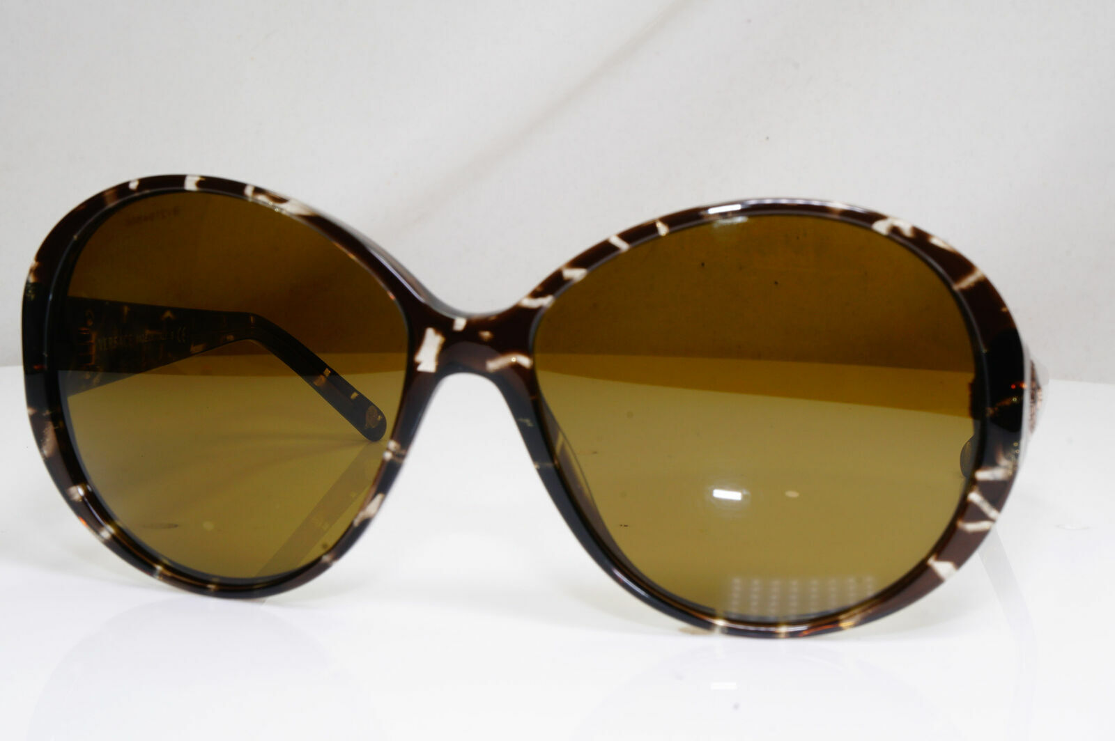 Versace Medusa Gold Marble Brown Oversized Sunglasses Womens 4239 969/73 29421