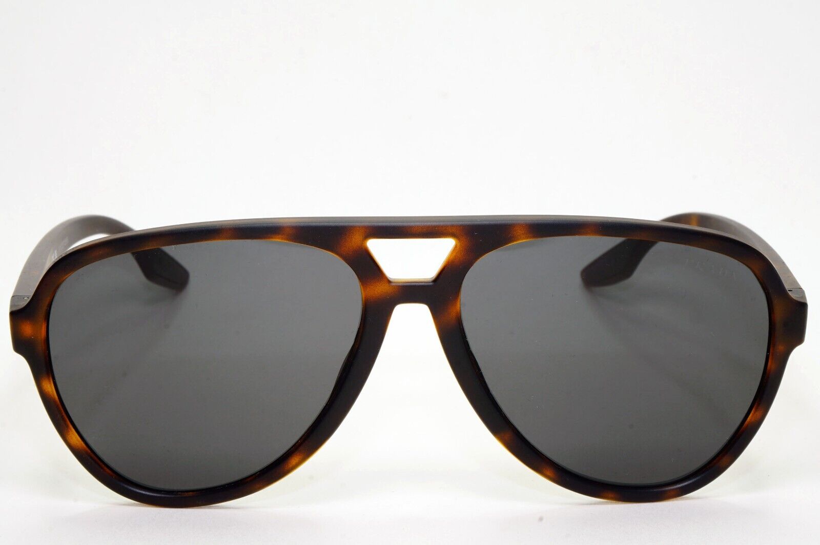Prada Sunglasses Brown Tortoise Matte Black Pilot Large PS06WS SPS 06W 581-06F