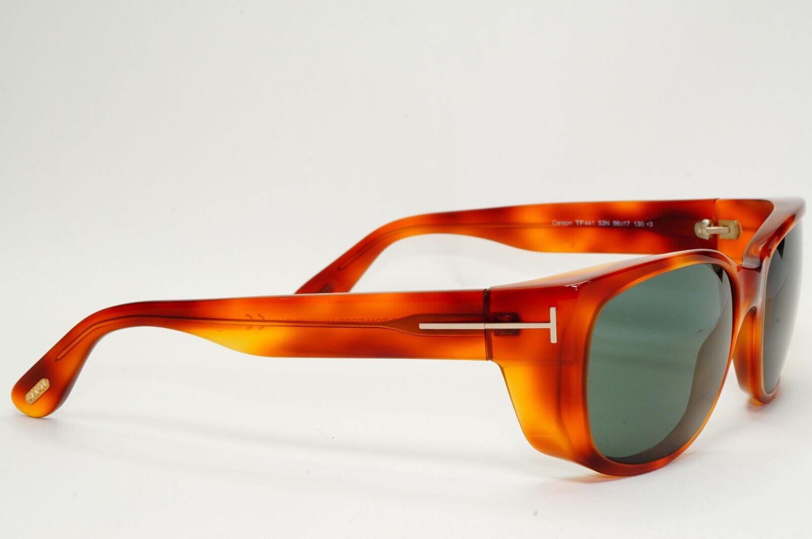 Tom Ford Sunglasses Carson Brown Tortoise Havana Green Square TF 441 53N FT0441