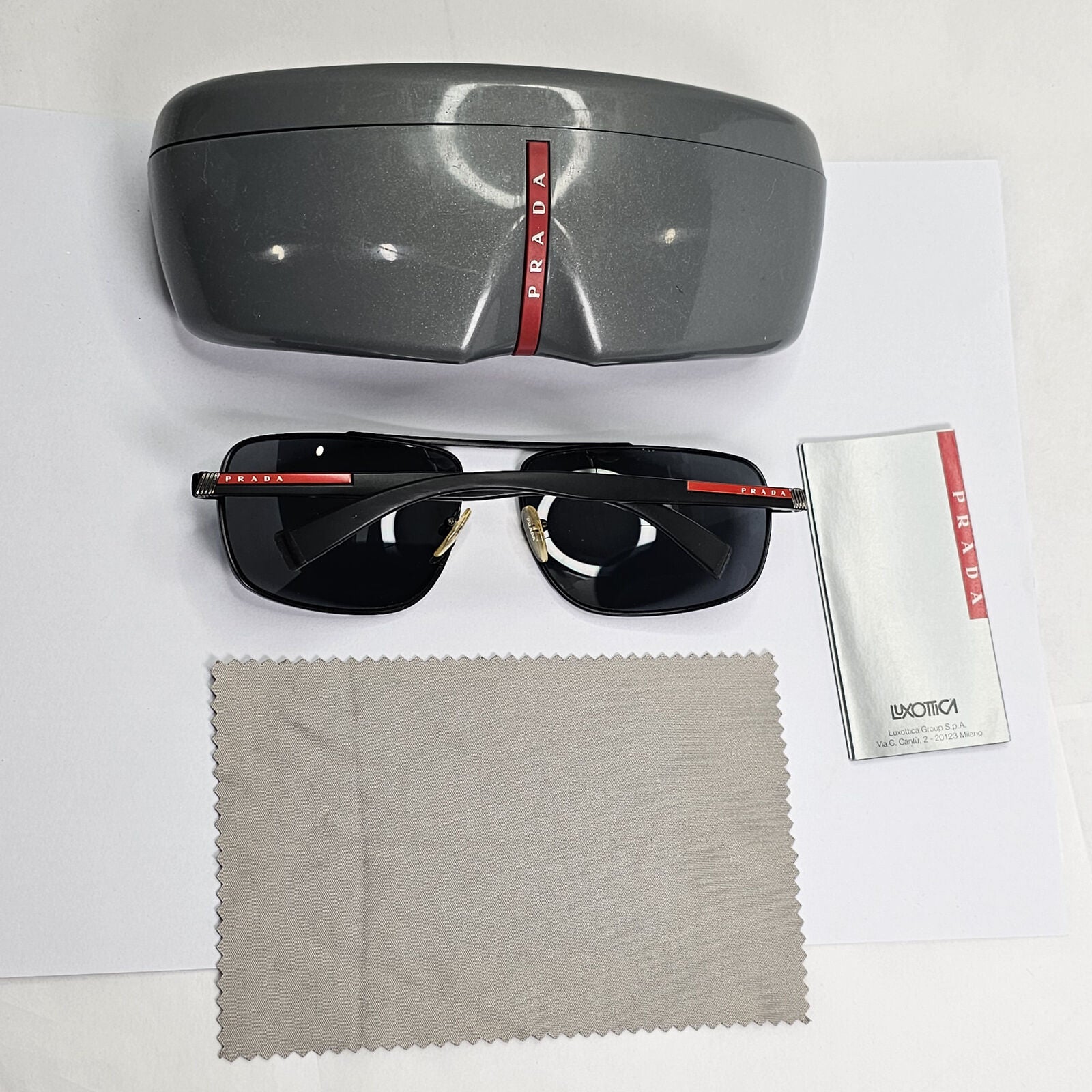 Prada Sunglasses 2011 Vintage Polarized Black Pilot PS55NS SPS 55N 1BO5Z1 180224