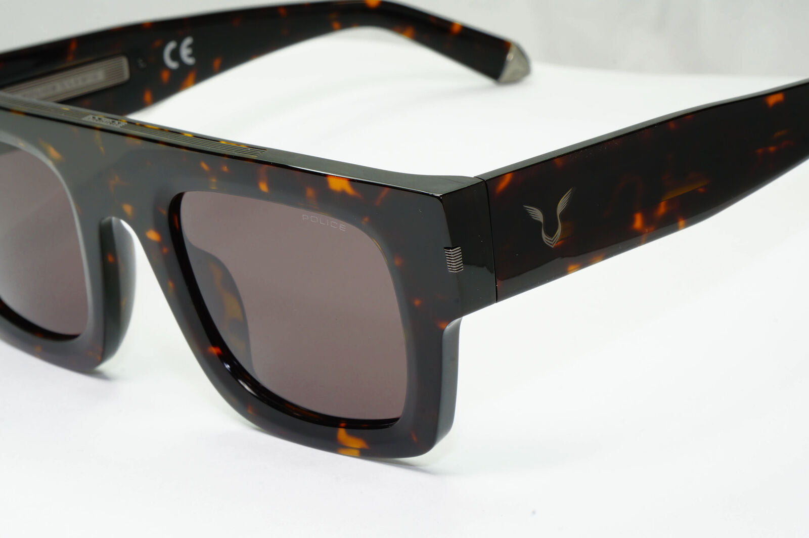 Police Lewis Hamilton F1 Sunglasses Dark Brown Havana Square SPL E13 COL 0722