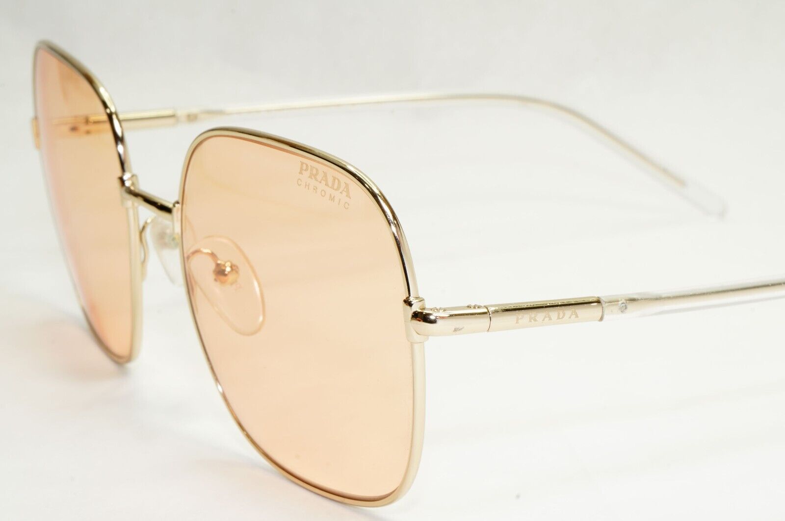 Prada Sunglasses Photochromic Gold Yellow Orange PR67XS SPR 67X ZVN-09D 270324