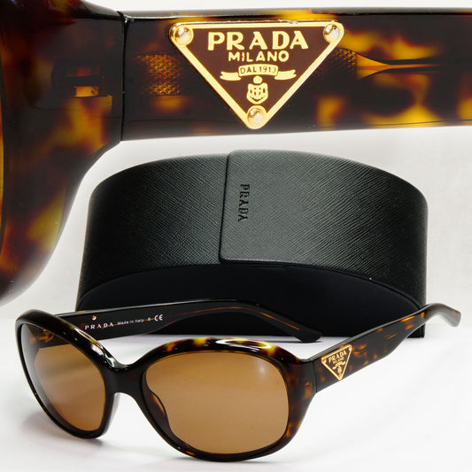 Prada Sunglasses 2011 Vintage Triangle Brown Square PR10MS SPR 10M 2AU6S1 191223