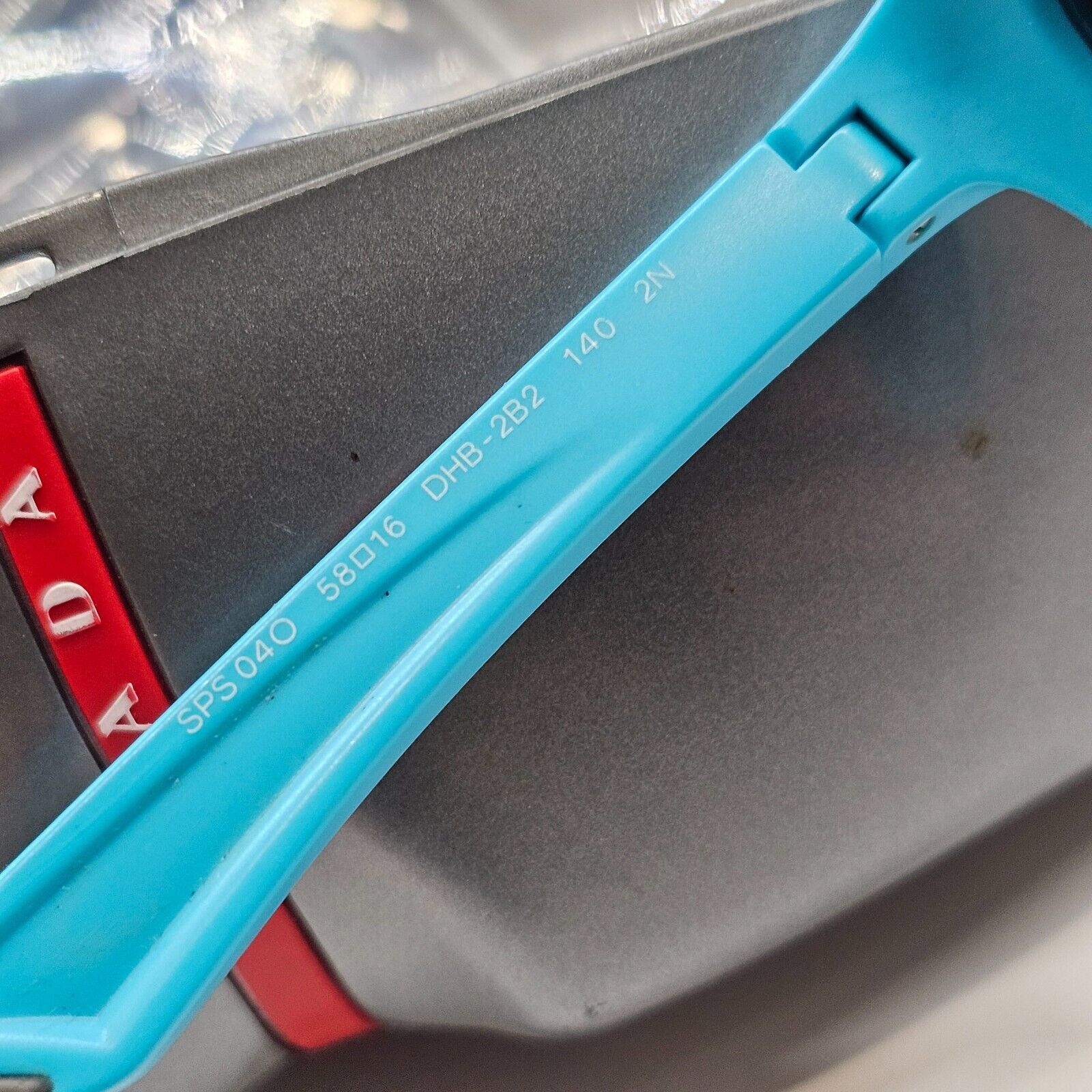 Prada Sunglasses 2012 Rare Turquoise Blue Black PS04OS SPS 04O DHB-2B2 170125