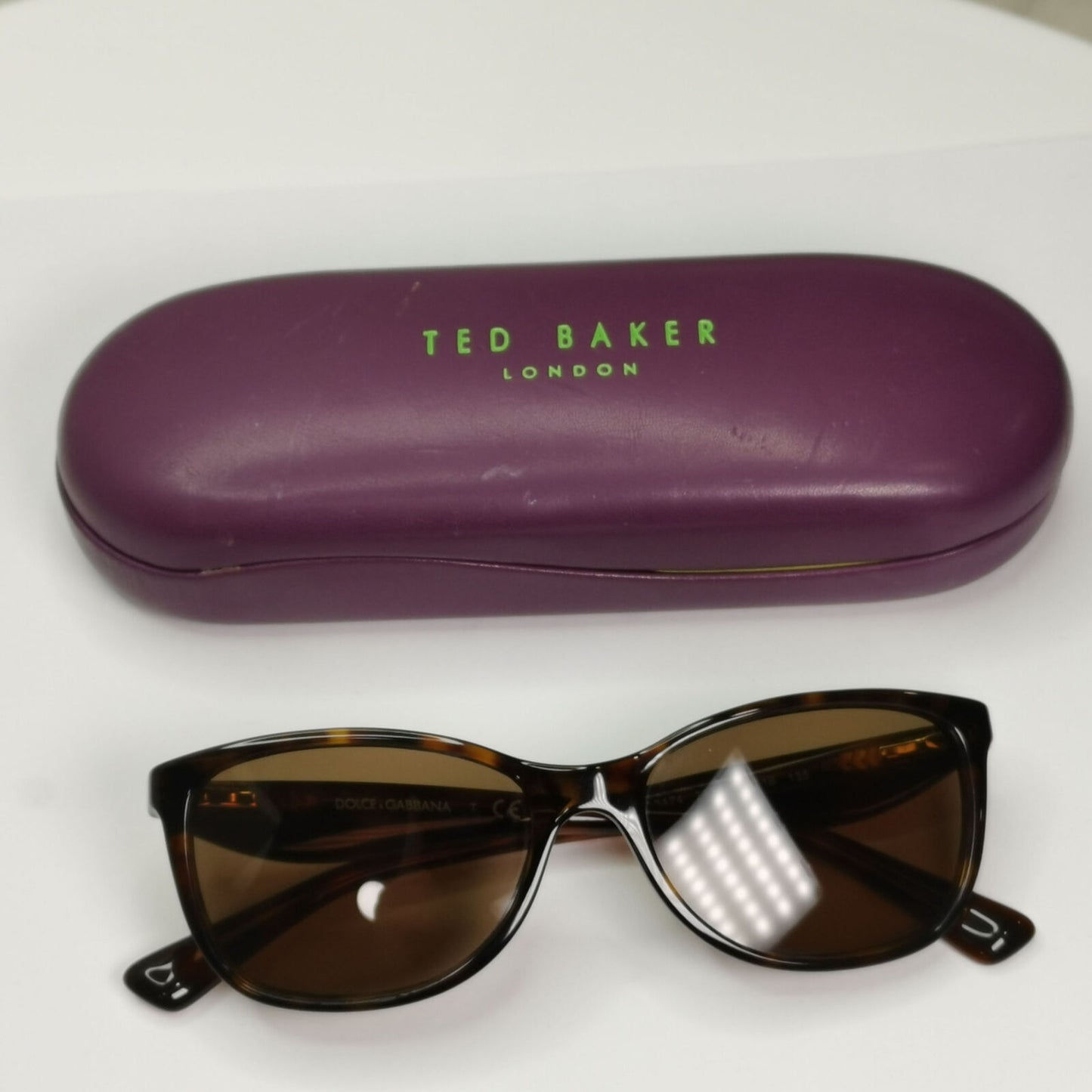 Dolce & Gabbana Polka Dot Sunglasses Brown Red White DG 3174 2878 250123