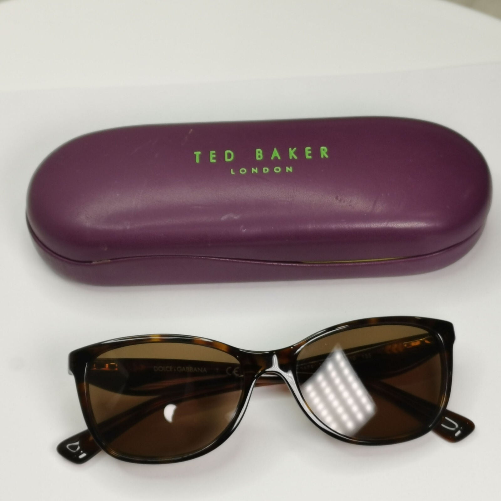 Dolce & Gabbana Polka Dot Sunglasses Brown Red White DG 3174 2878 250123