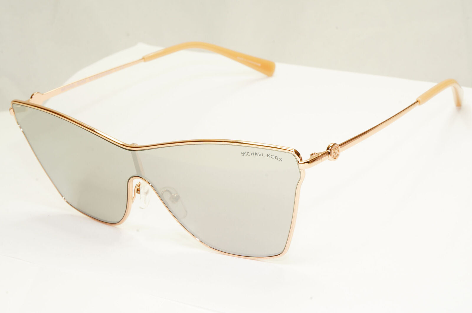 Michael Kors Womens Shield Mirror Gold Silver Sunglasses MK 1063 Larissa 11086G