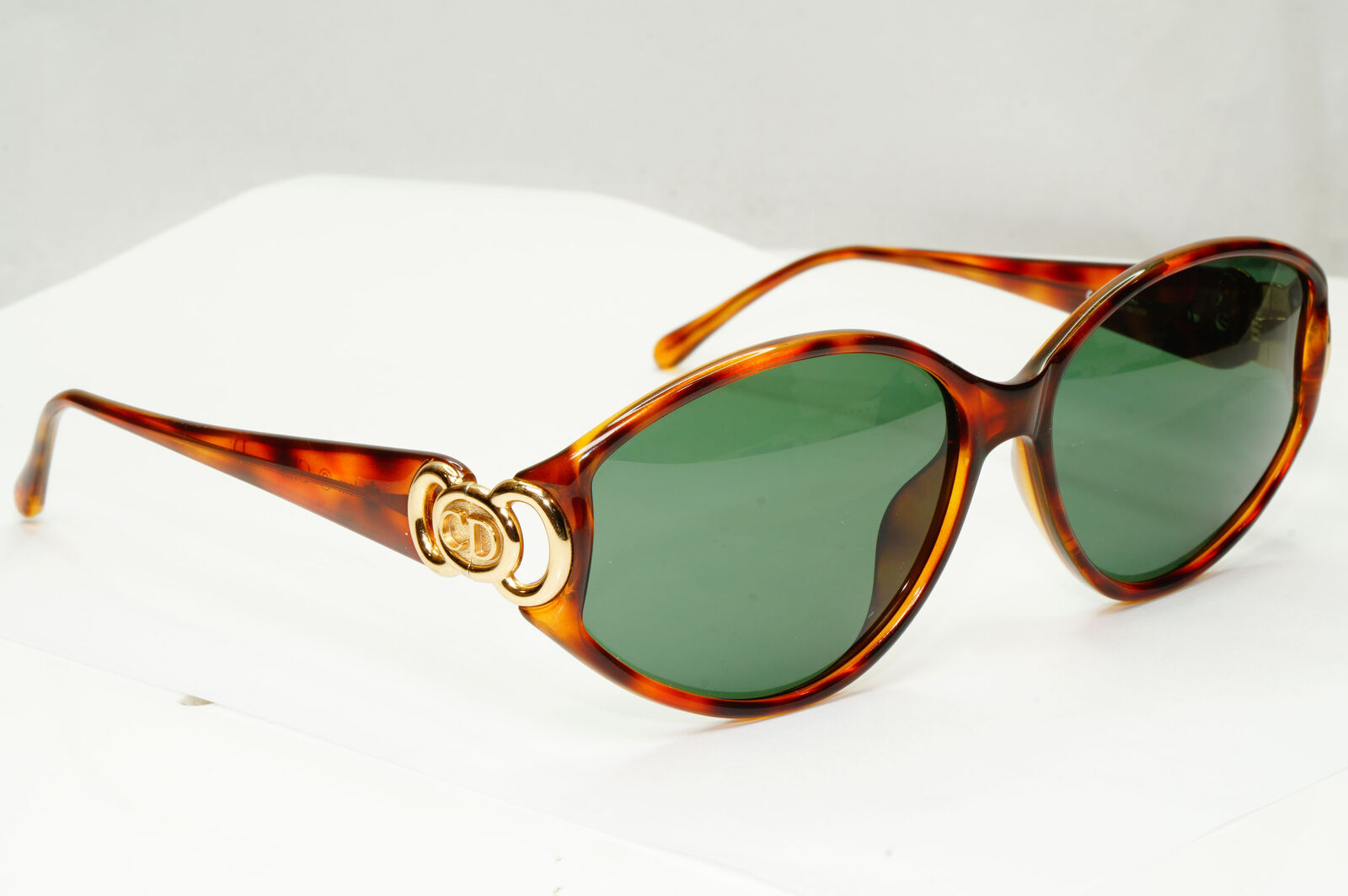 Dior 1990s Vintage Sunglasses Gold Green Brown Tortoise Austria 2850 10 261022