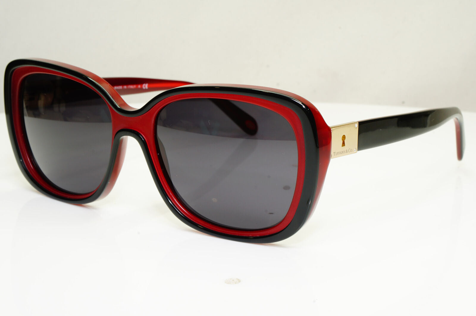 Authentic Tiffany & Co Womens Sunglasses Black Gold Locks TF 4091 8156/3C 30361