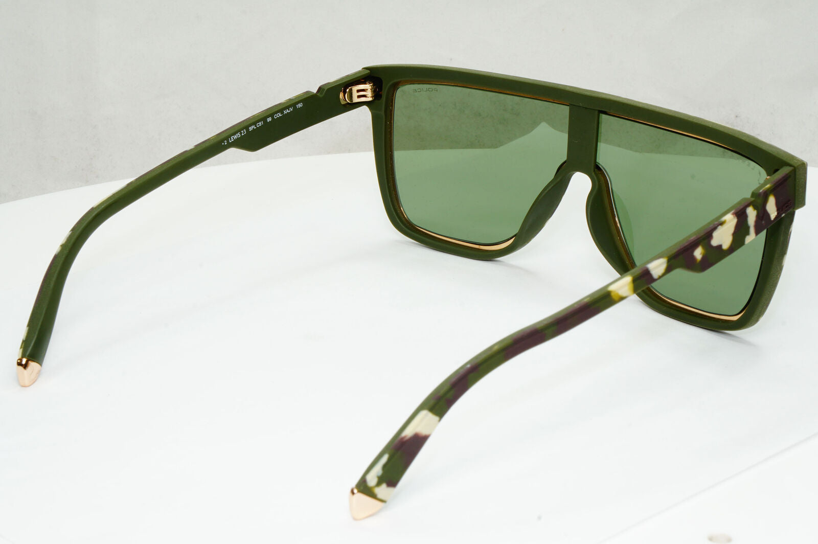 Police Lewis Hamilton F1 Sunglasses Green Mirror Camouflage SPL C51 COL XAJV 23