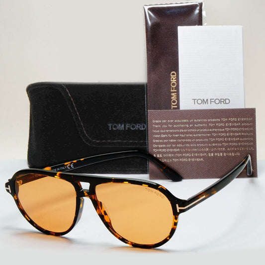 Tom Ford Sunglasses Jeffrey Brown Havana Pilot Large FT0932 TF 932 55E 59mm