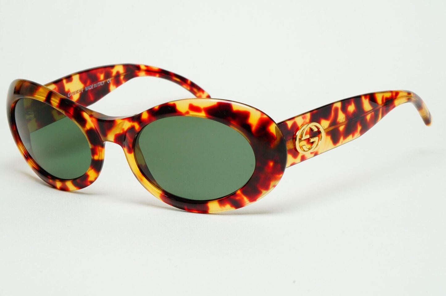 Gucci Sunglasses 1996 Vintage Brown Tortoise Oval GG 2400/N/S 54mm 02Y 280125