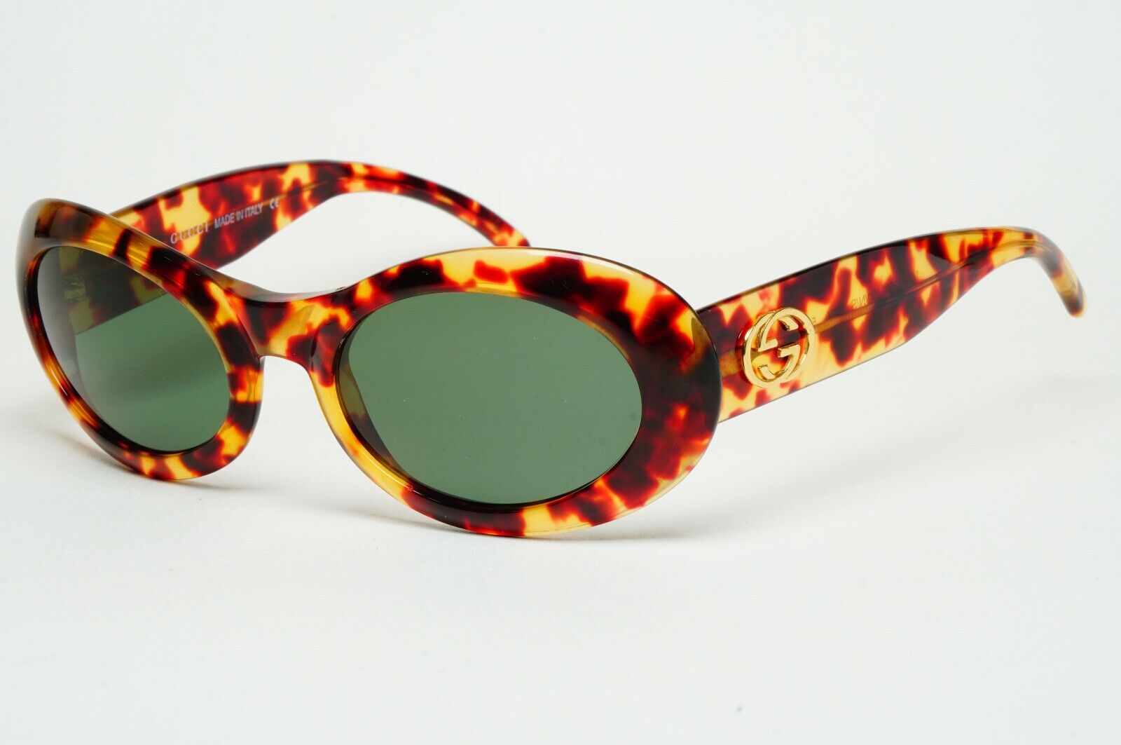 Gucci Sunglasses 1996 Vintage Brown Tortoise Oval GG 2400/N/S 54mm 02Y 280125