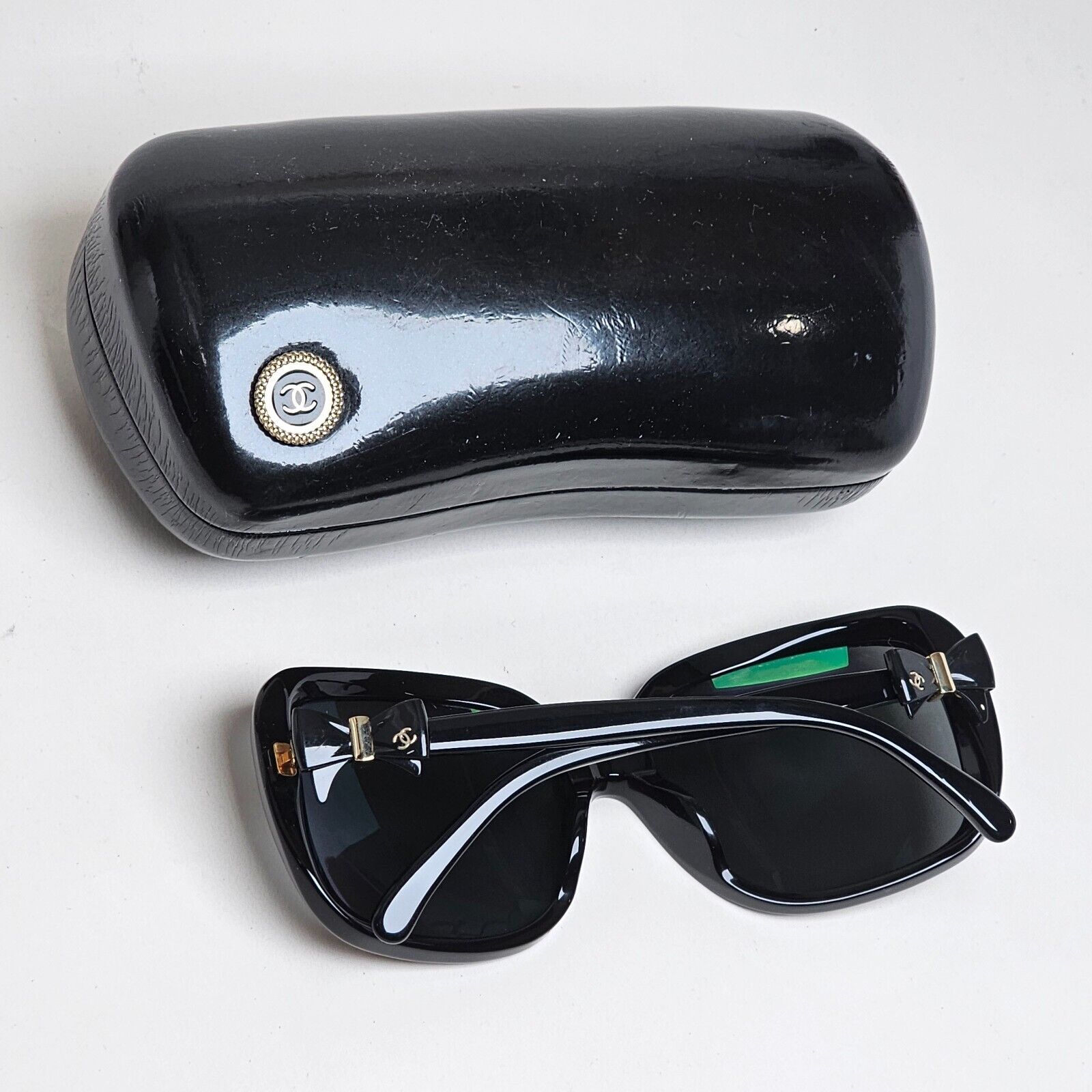 Chanel Sunglasses 2011 Bows Vintage Black Square 5171-A c.888/3F 220125