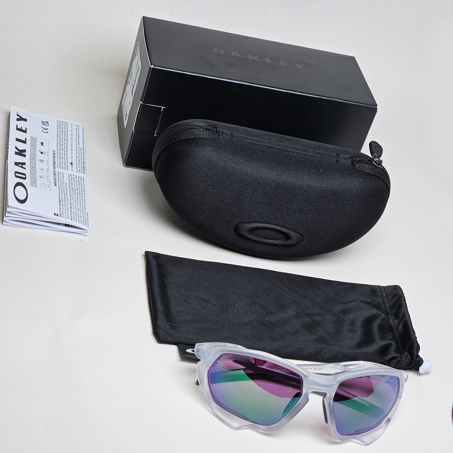 Oakley Sunglasses Plazma (A) Prizm Jade Road Matte Clear OO 9019A 18 59mm