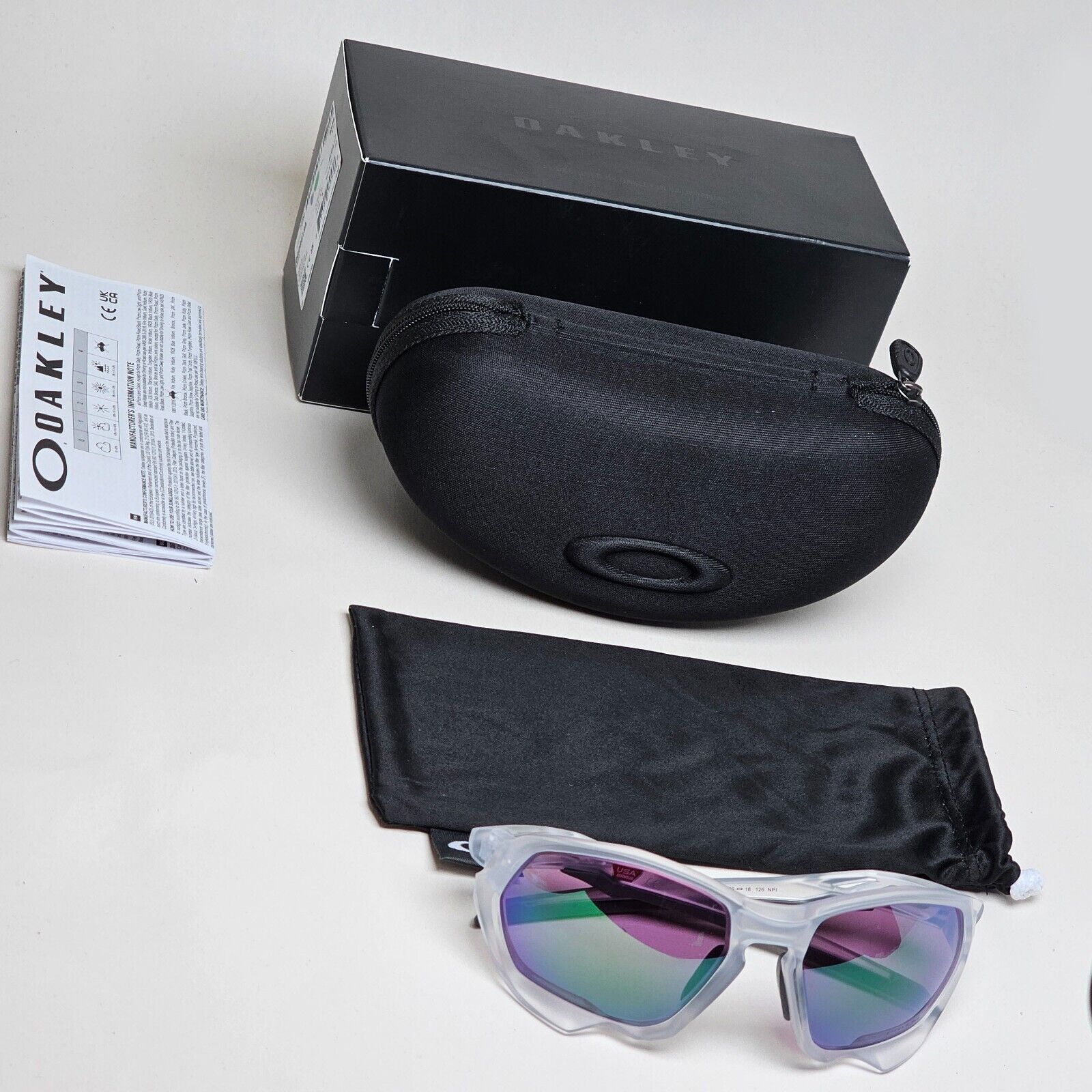 Oakley Sunglasses Plazma (A) Prizm Jade Road Matte Clear OO 9019A 18 59mm