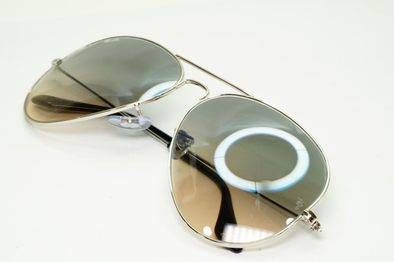 Ray-Ban Sunglasses Aviator Silver Grey Gradient Large Metal RB 3025 003/32 62mm