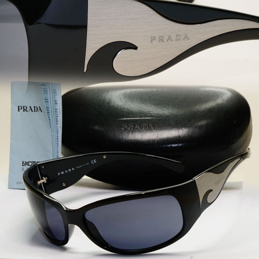 Prada Sunglasses 2006 Vintage Flame Wave Black PR03GS SPR 03G 1AB-1A1 061024