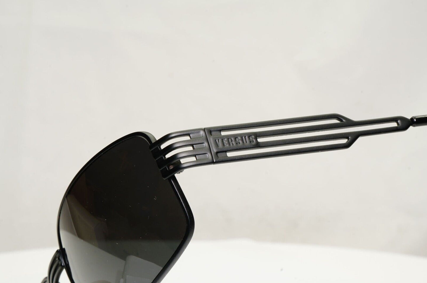 Versus 1996 by Gianni Versace Vintage Matte Black Sunglasses MOD F37 COL 028