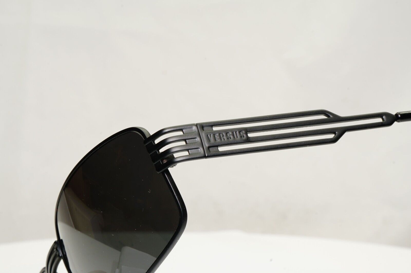 Versus 1996 by Gianni Versace Vintage Matte Black Sunglasses MOD F37 COL 028