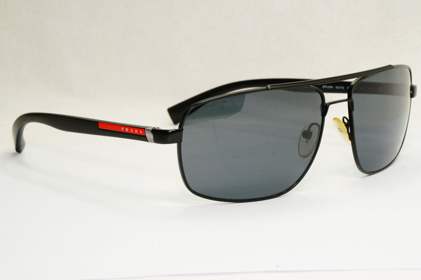 Prada Sunglasses 2011 Vintage Polarized Black Pilot PS55NS SPS 55N 1BO5Z1 180224