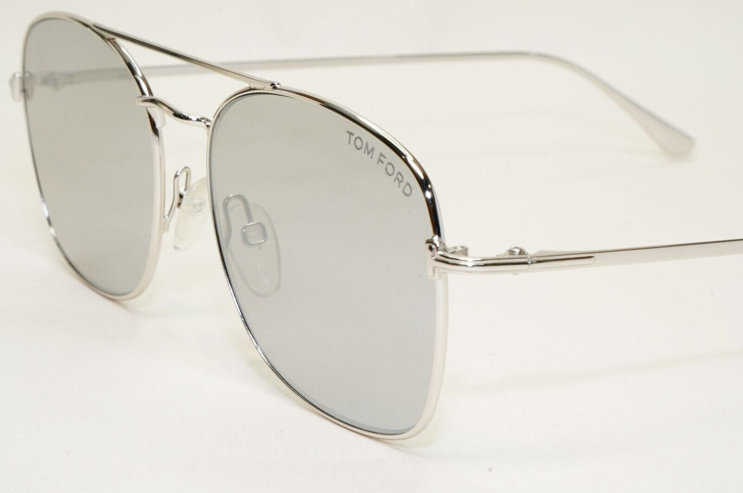 Tom Ford Sunglasses Luca-02 Silver Mirror Rhodium Metal FT0650 TF 650 18C 55mm