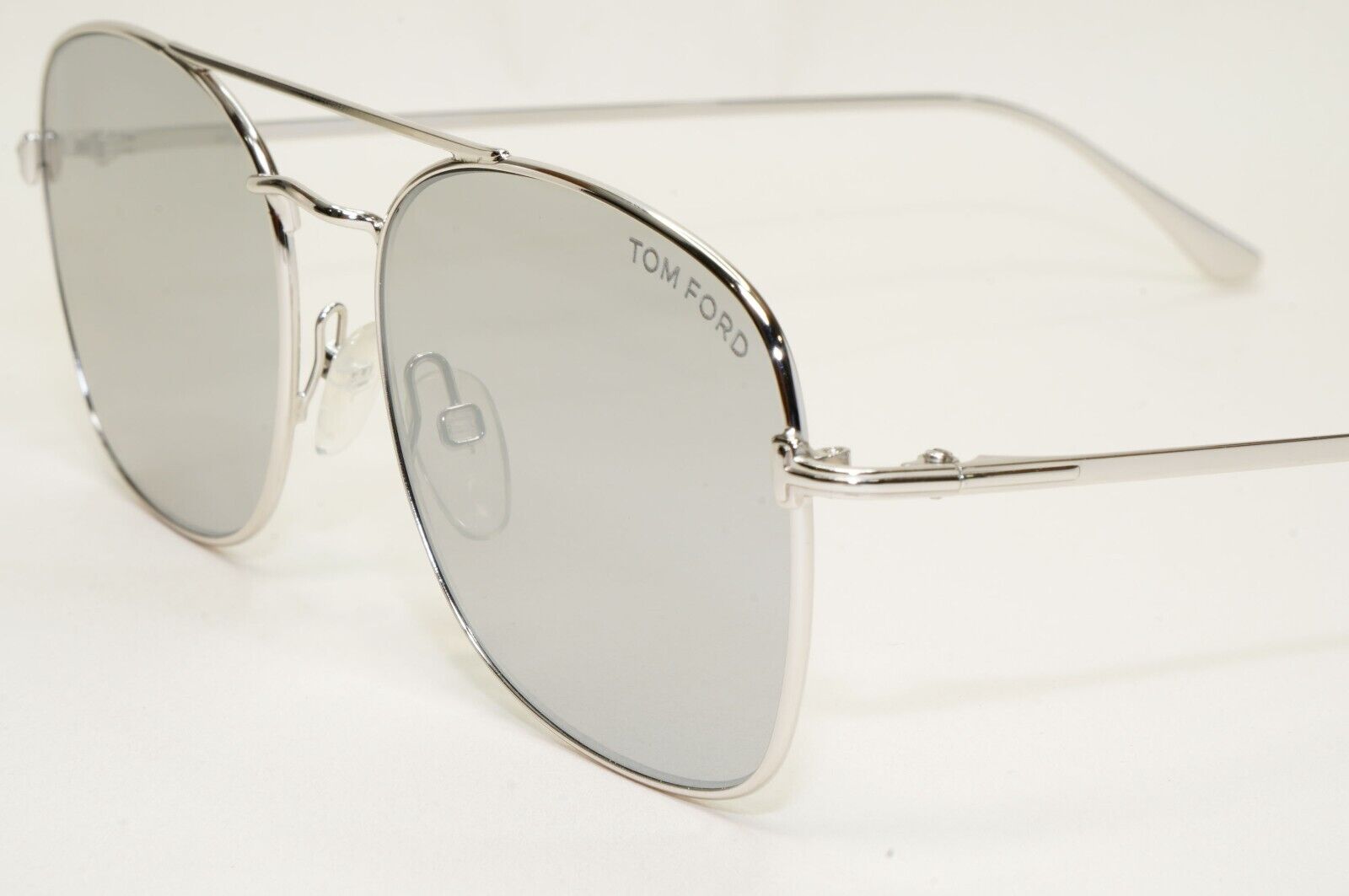 Tom Ford Sunglasses Luca-02 Silver Mirror Rhodium Metal FT0650 TF 650 18C 55mm