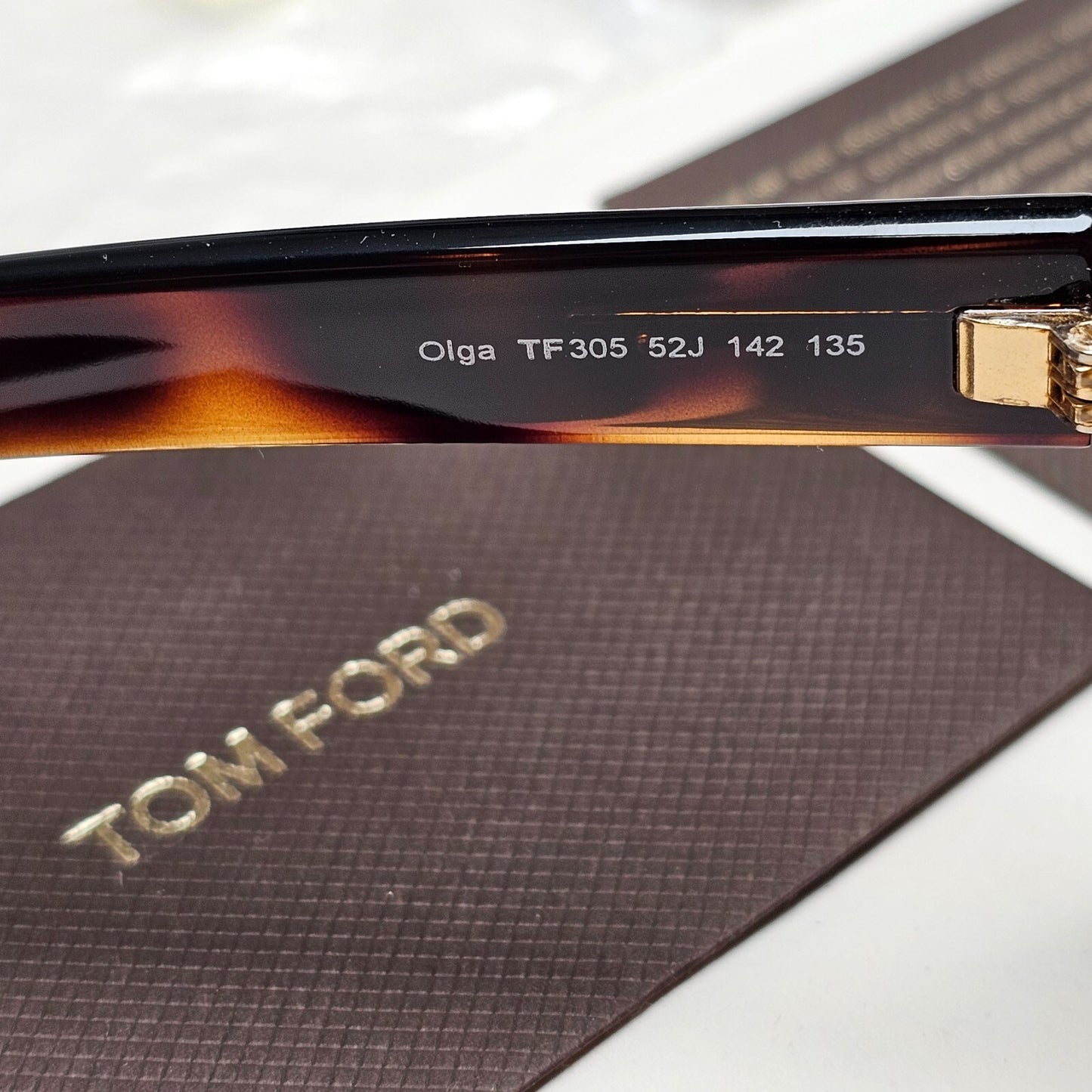 Tom Ford Sunglasses Olga Sunglasses Shield Ski Large Brown Tortoise TF 305 52J