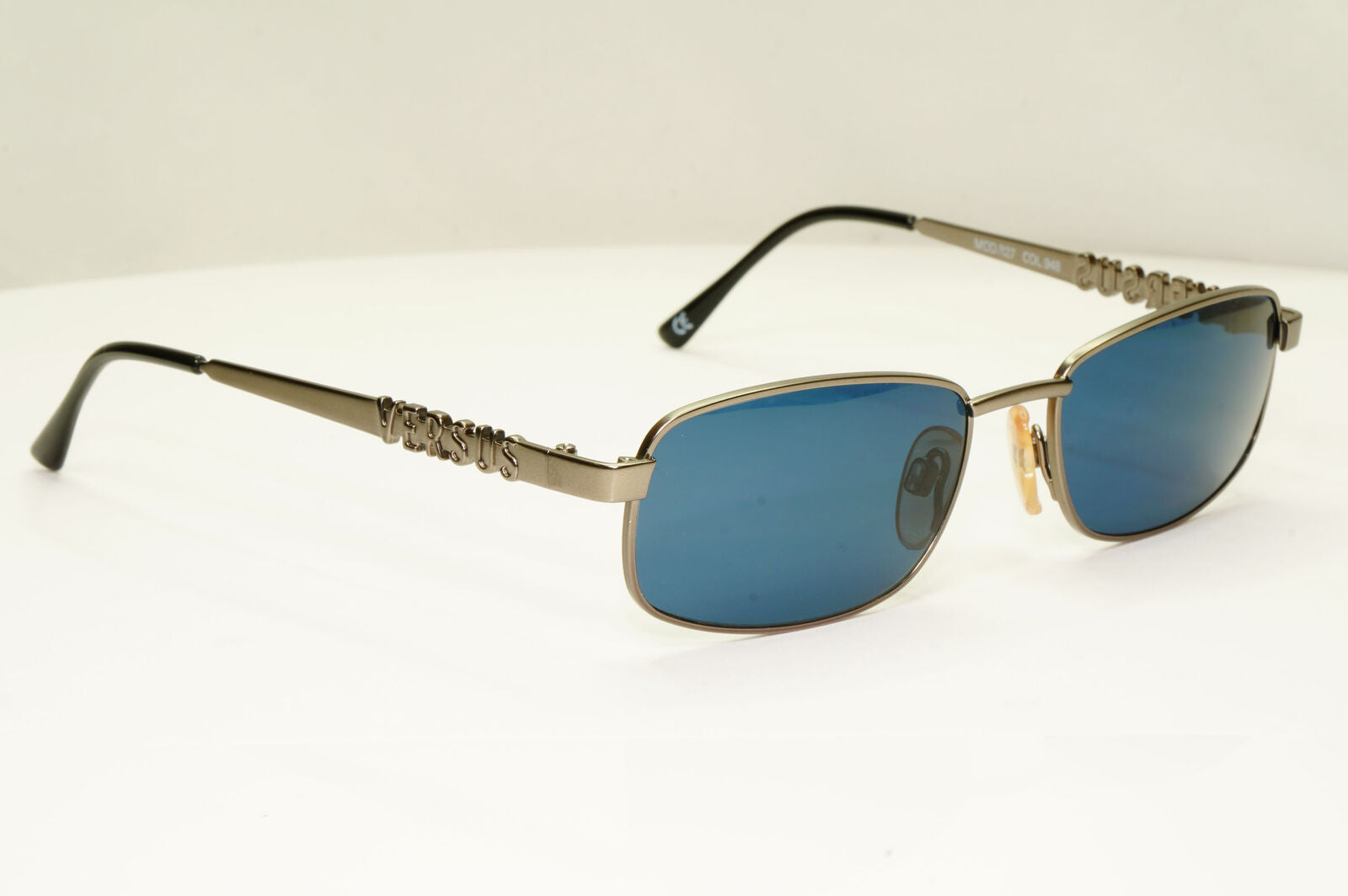 Versus 1995 Vintage Grey Blue Metal Sunglasses Gianni Versace MOD R27 COL 948