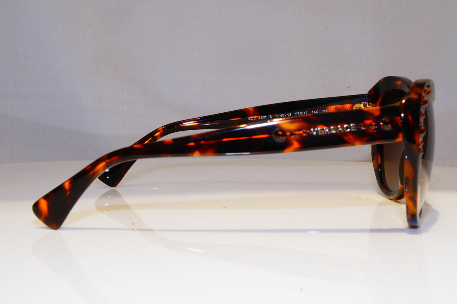 Authentic VERSACE Diamante Boxed Sunglasses Brown Vintage 4309 5148/13 21355