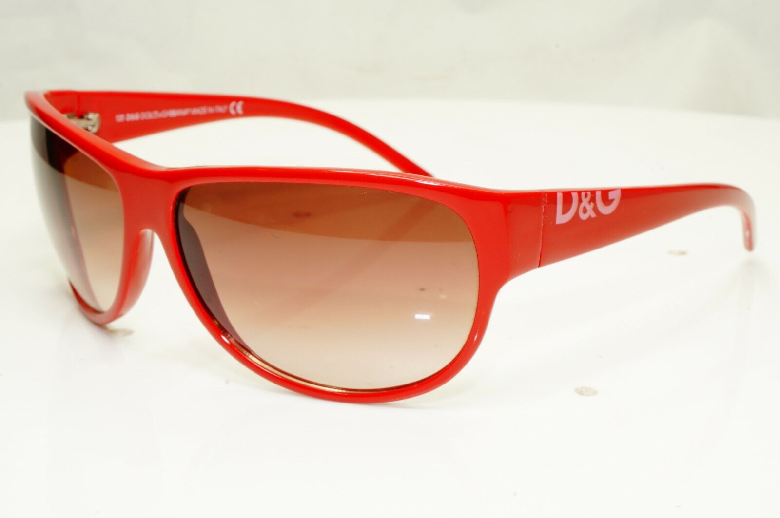 Authentic DOLCE & GABBANA Mens Womens Vintage Sunglasses Red D&G 2213 482 27467