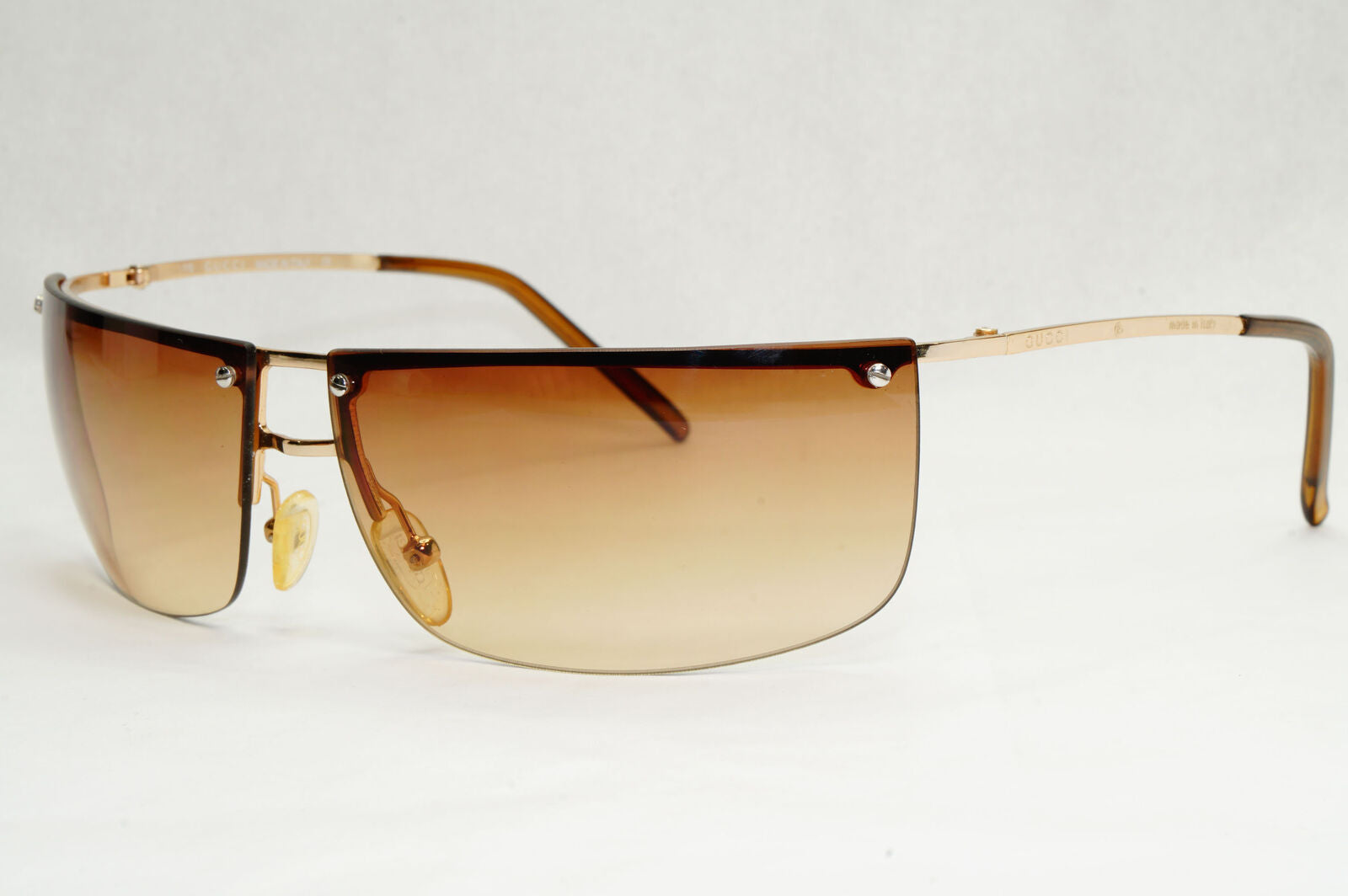 Gucci Sunglasses 2003 Vintage Wrap Gold Brown Gradient GG 2653/S OOOBA 130124