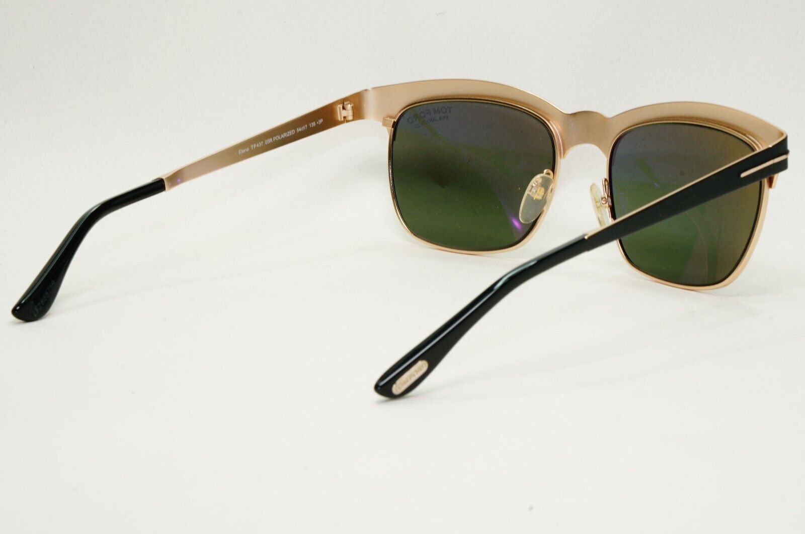 Tom Ford Sunglasses Elena Polarised Gold Black Dark Green FT0437 TF 437 05R 54mm