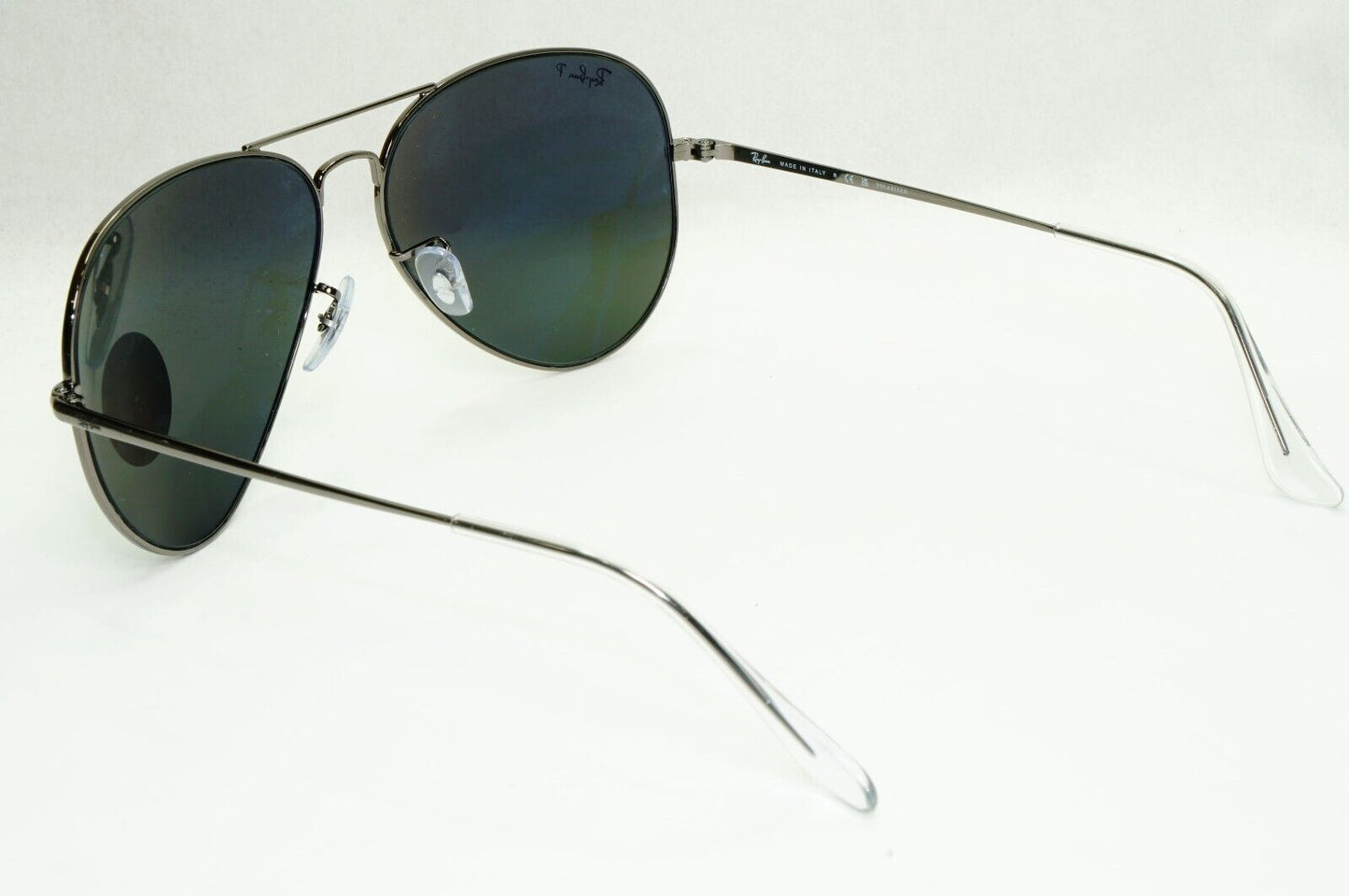 Ray-Ban Sunglasses Aviator II Polarised Gunmetal Black RB 3689 Metal 004/48 62mm