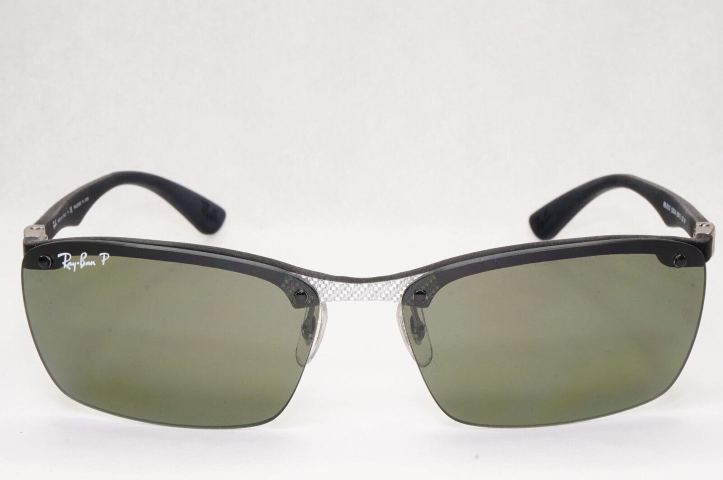 Ray-Ban Sunglasses Carbon Fibre 2013 Polarized Silver Green RB 8312 125/9A