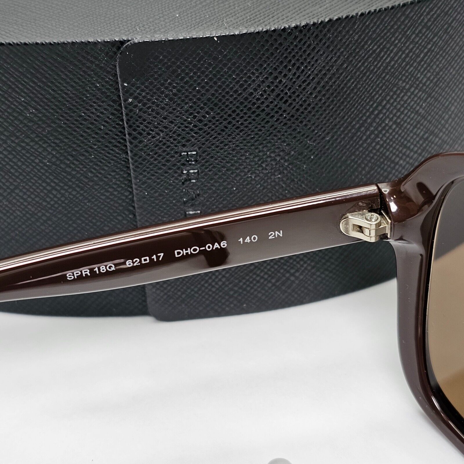 Prada Sunglasses 2014 Dark Brown Square Large PR18QS SPR 18Q DHO-0A6 111223