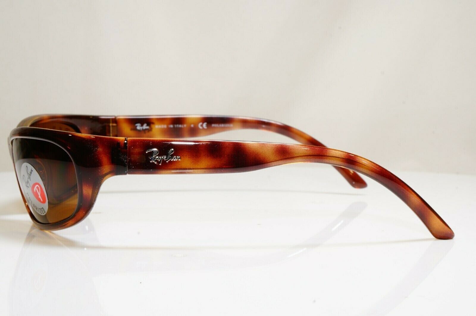 Ray-Ban Sunglasses Polarized Predator Wrap Brown Tortoiseshell RB 4033 642/47