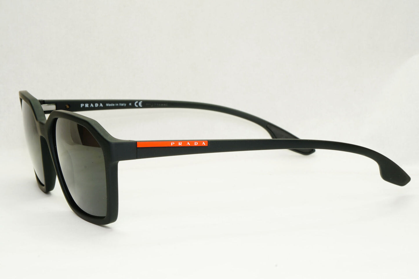 Prada Sunglasses Black Matte Square Angular PS02MV VPS 02M DG0-1O1 55mm