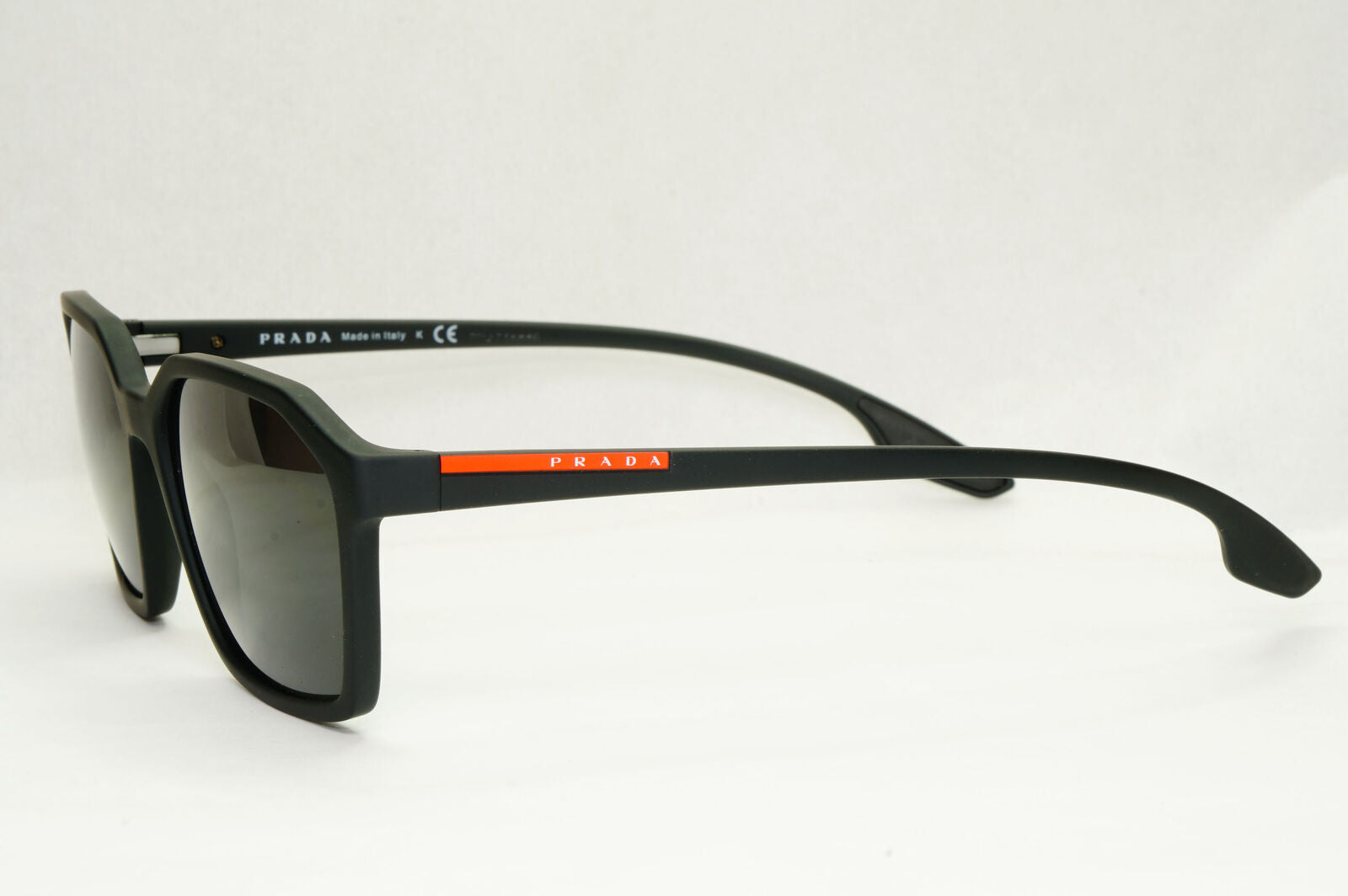 Prada Sunglasses Black Matte Square Angular PS02MV VPS 02M DG0-1O1 55mm