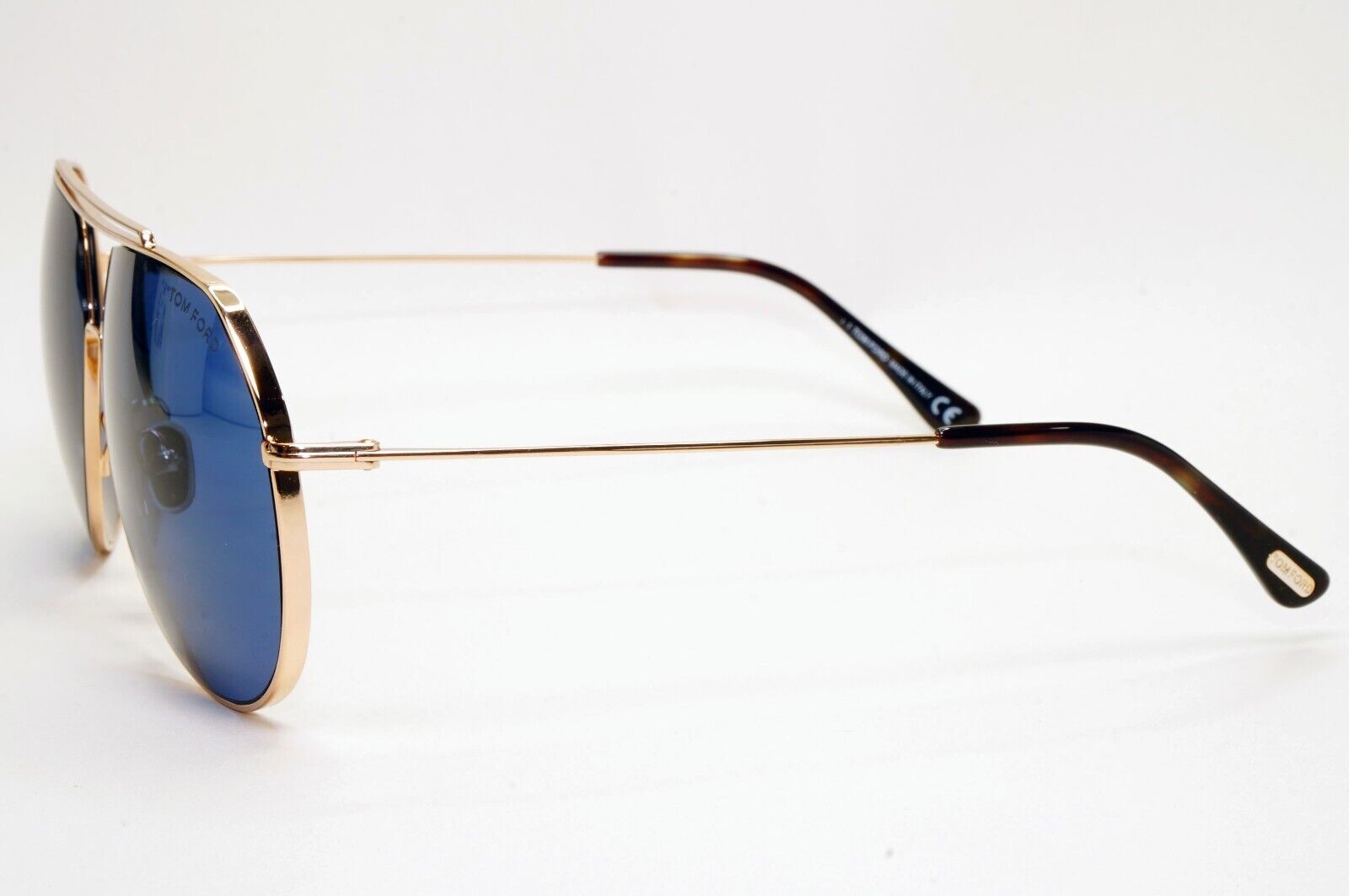 Tom Ford Sunglasses Clyde Gold Blue Pilot Metal Large FT0926 TF 926 28V 61mm