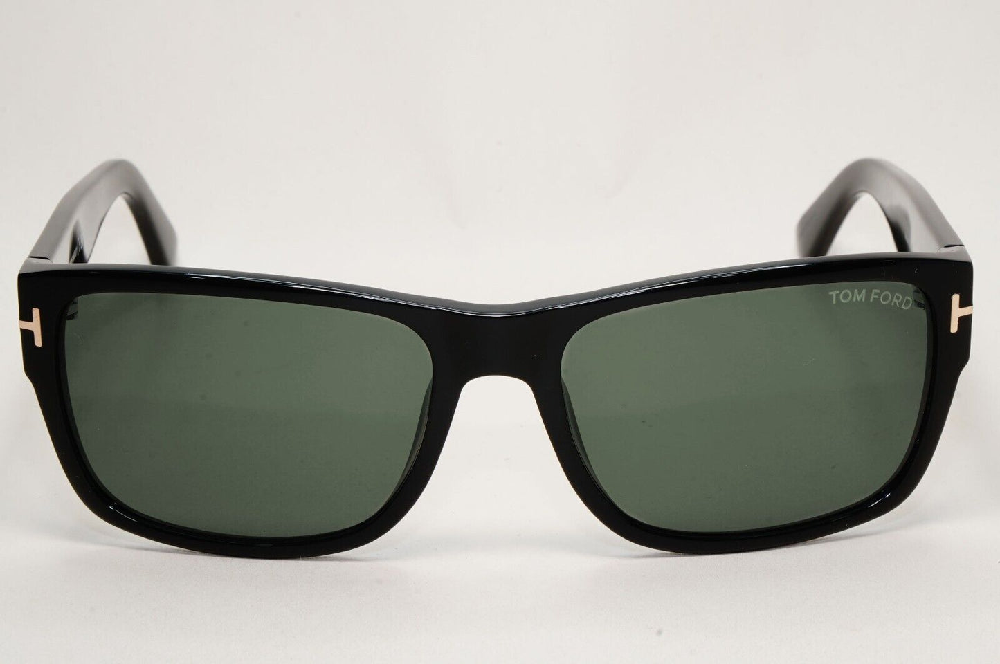 Tom Ford Sunglasses Mason Black Glossy Green Square FT0445 TF 445 01N 58mm
