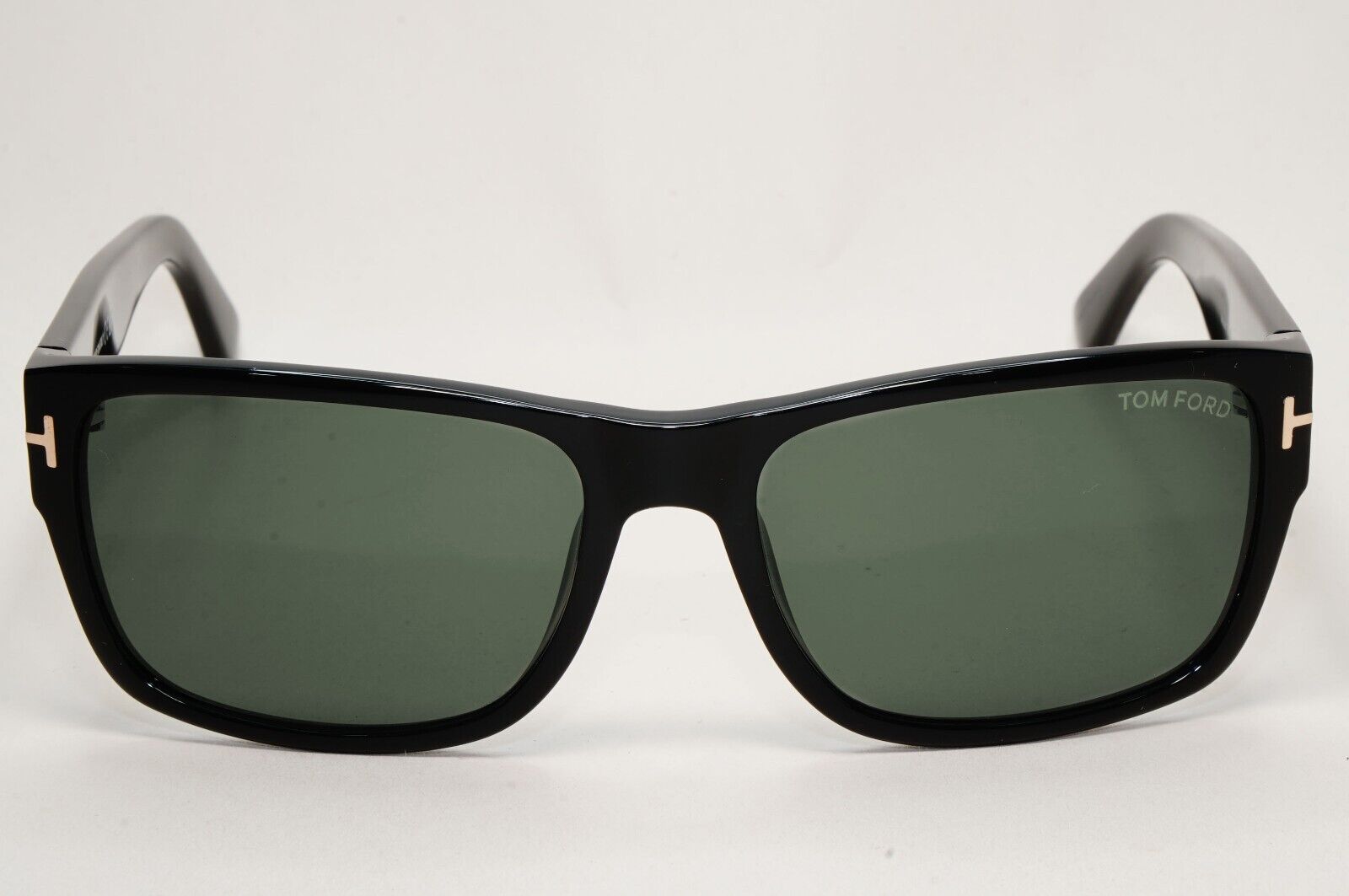 Tom Ford Sunglasses Mason Black Glossy Green Square FT0445 TF 445 01N 58mm
