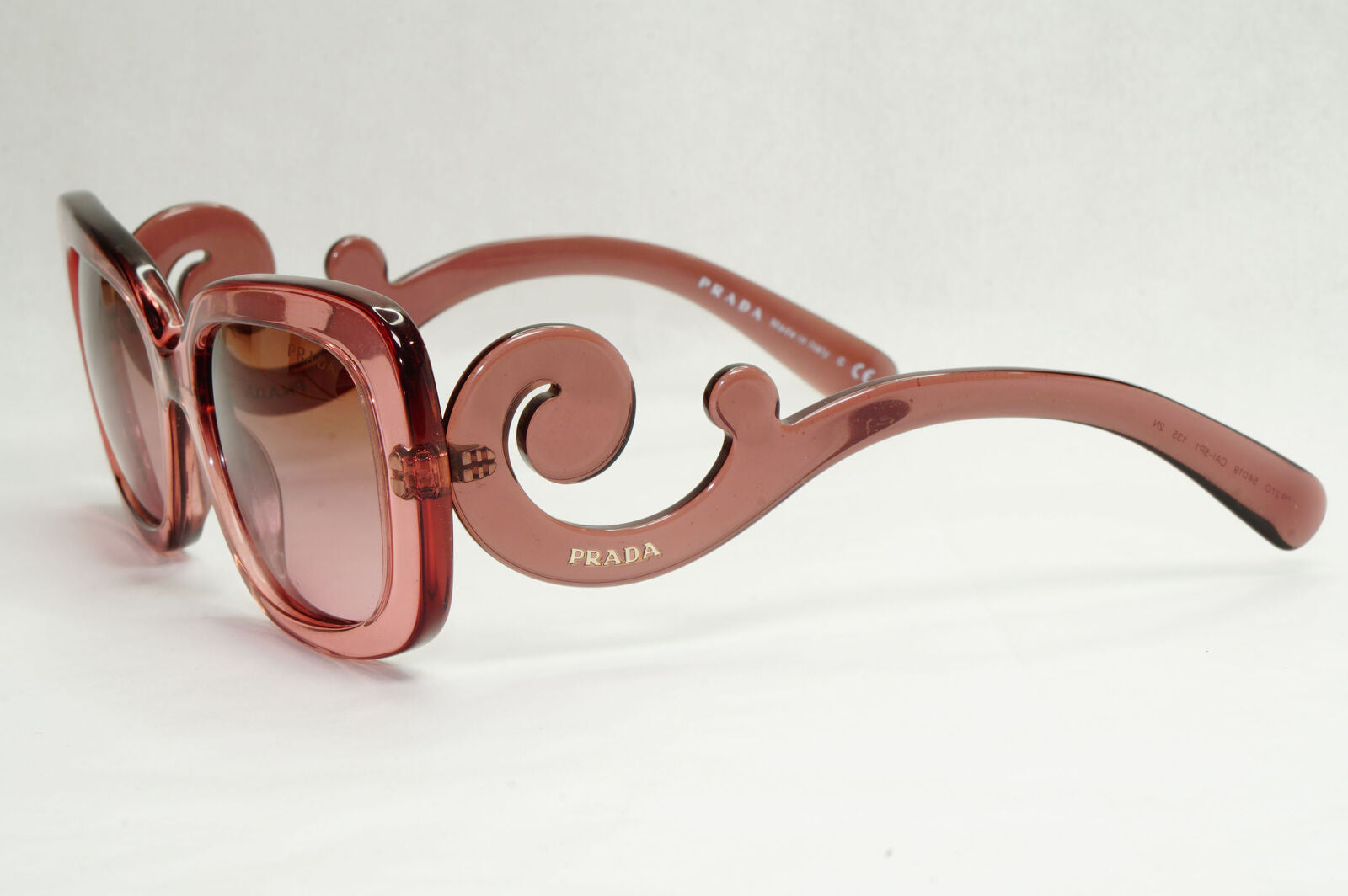 Prada Sunglasses Baroque Swirl Pink Transparent PR27OS SPR 27O CAI-5P1 130124