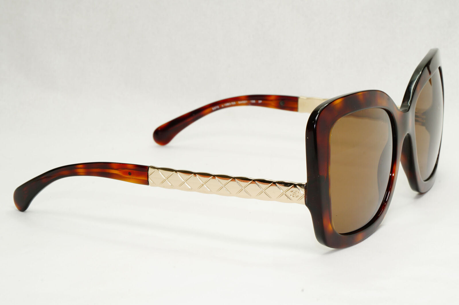 Chanel Sunglasses 2016 Brown Gold Tortoise Square 5370 c.1580/S9 140124
