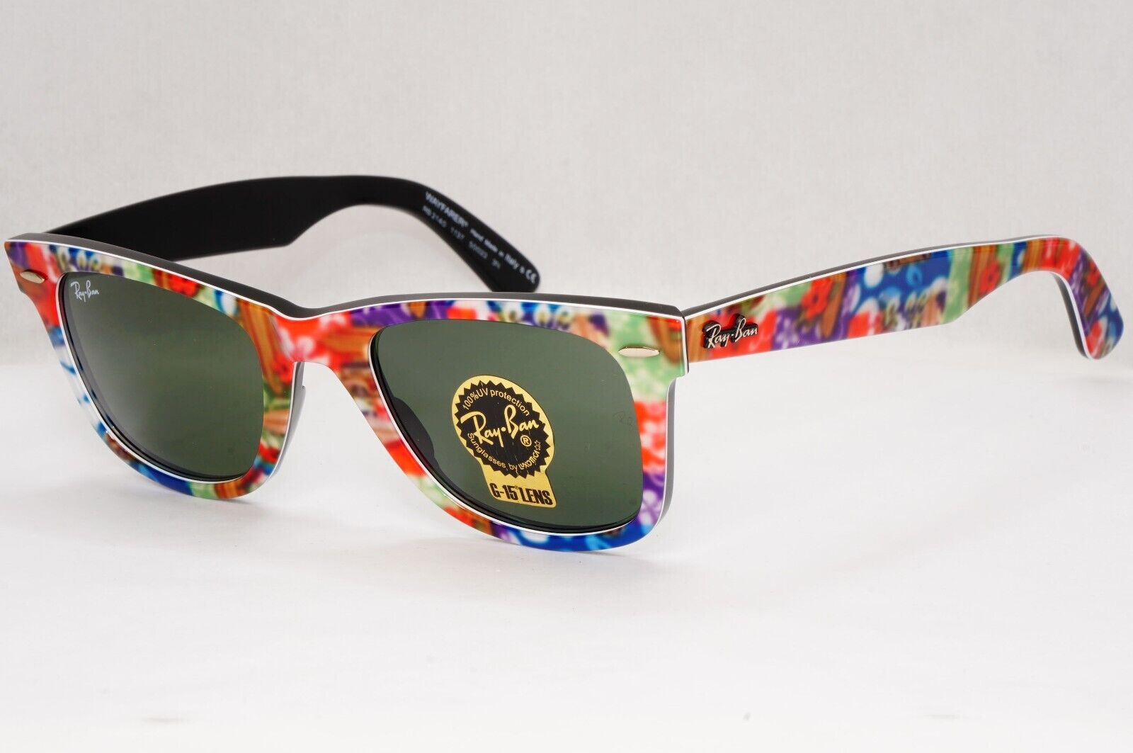 Ray-Ban Sunglasses Wayfarer Rare Prints Special Series 1 Flowers RB 2140 1137