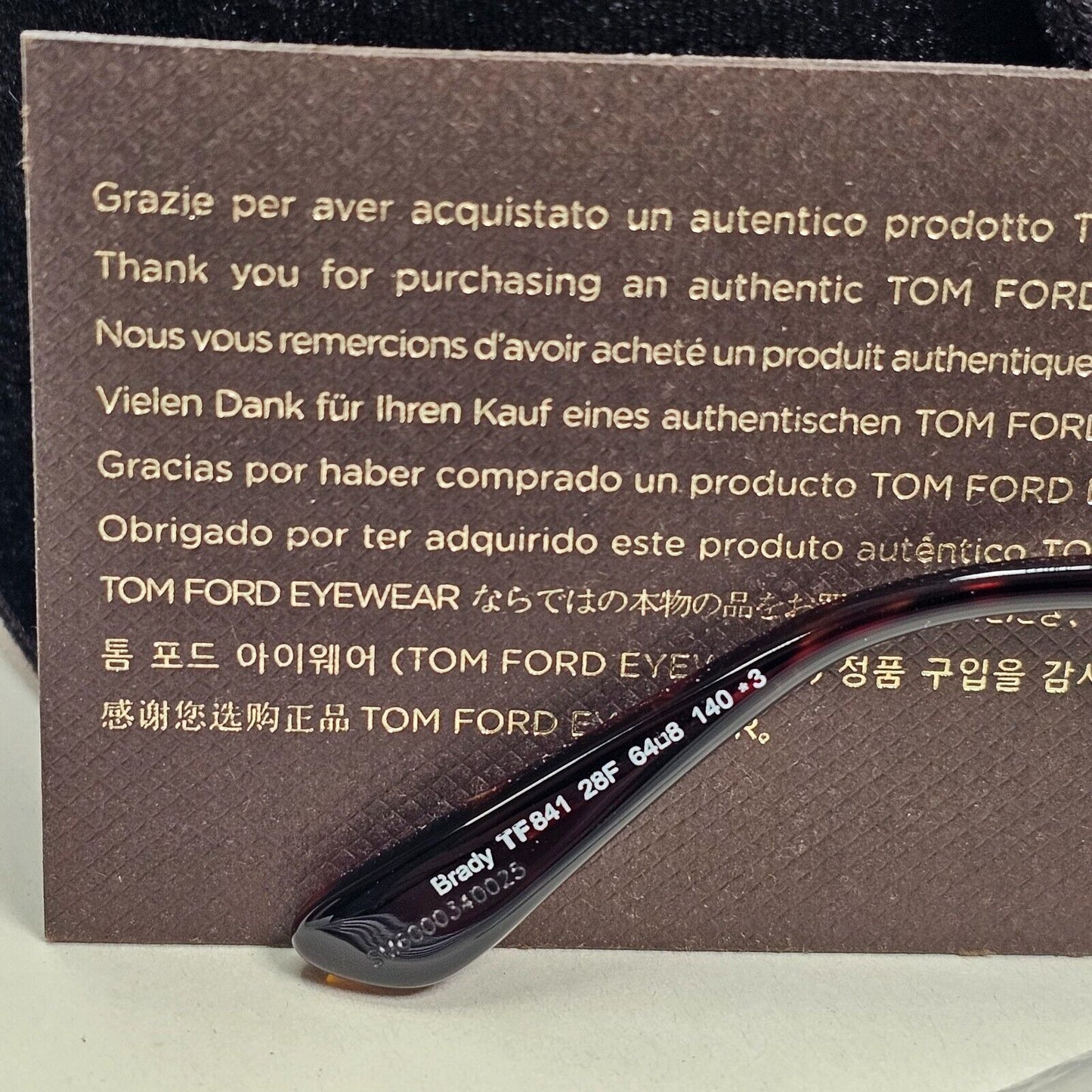 Tom Ford Sunglasses Brady Oversized Brown Gold Gradient Square FT0841 TF 841 28F