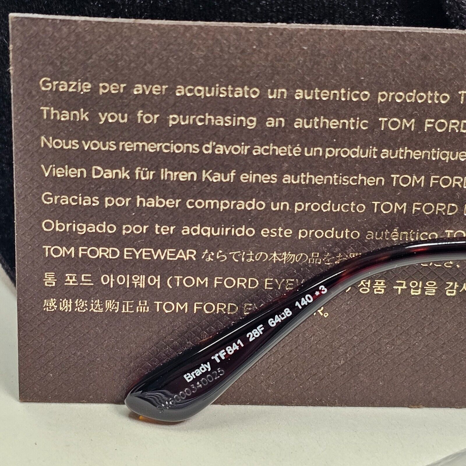 Tom Ford Sunglasses Brady Oversized Brown Gold Gradient Square FT0841 TF 841 28F