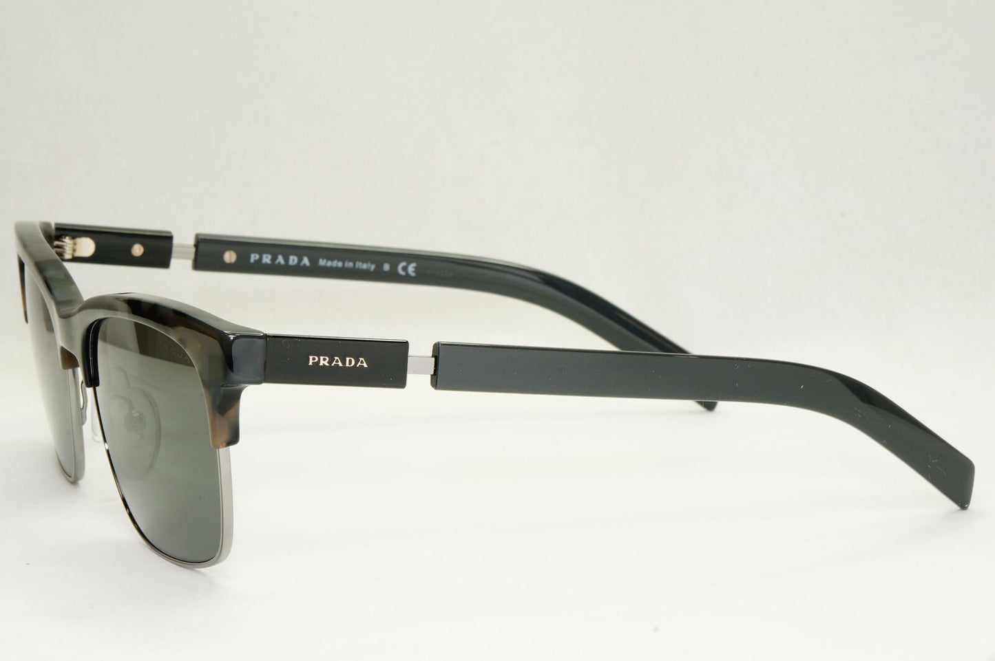 Prada Sunglasses Glass Lens Dark Grey Tortoise PR17XS SPR 17X 08A-09C 54mm