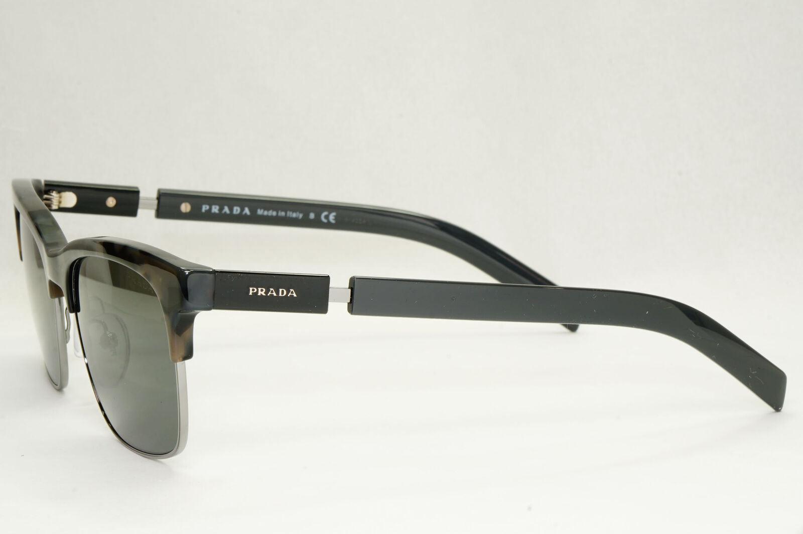 Prada Sunglasses Glass Lens Dark Grey Tortoise PR17XS SPR 17X 08A-09C 54mm