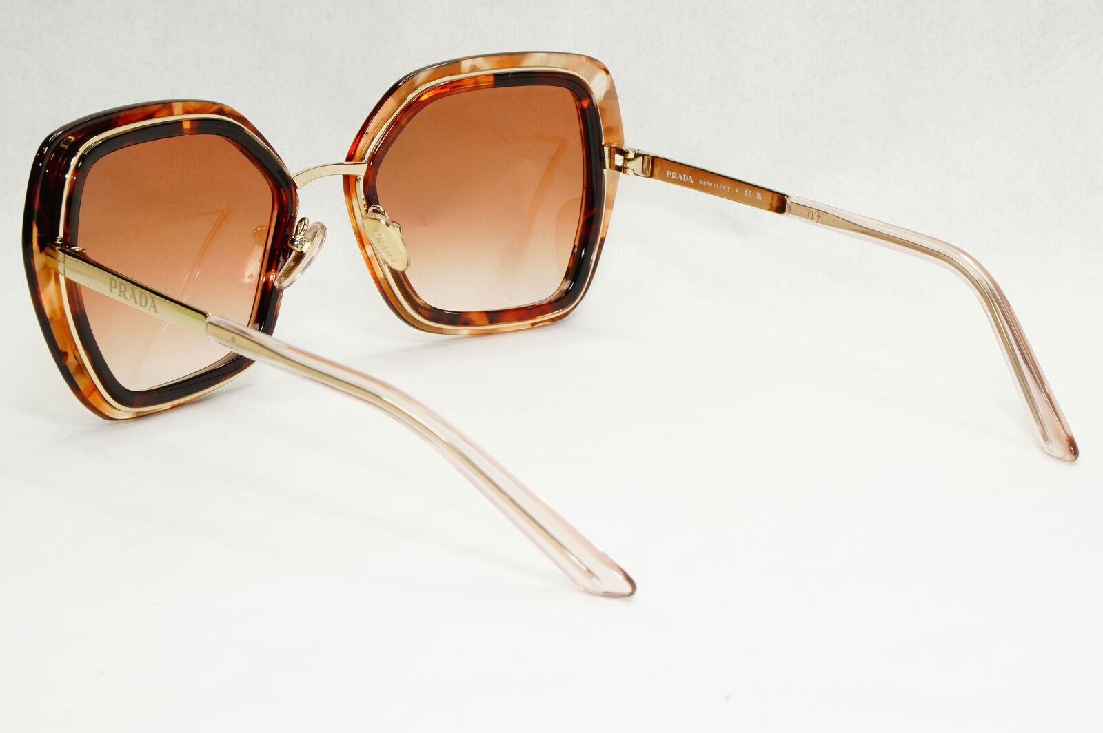 Prada Sunglasses Caramel Brown Honey Gold Square PR53YS SPR 53Y 04Y-0A6 050124